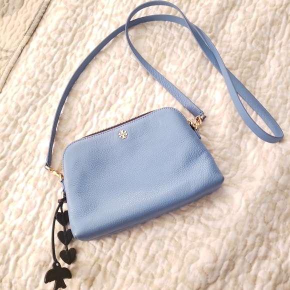 Tory Burch Handbags - Tory Burch Blue Crossbody Mini